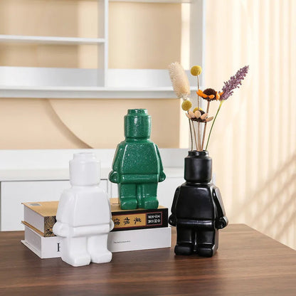 Elegant Metal Vase Decor