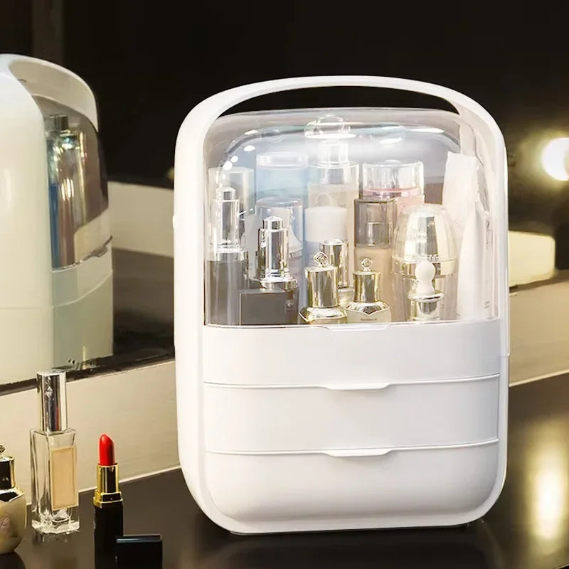 Compact Travel Makeup Case - Small Cosmetic Storage Box