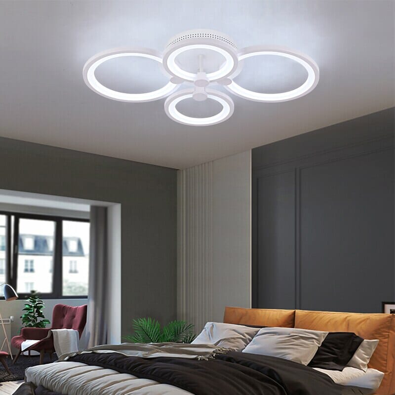 Stylish Round LED Ceiling Light with Remote Control - Luxicro