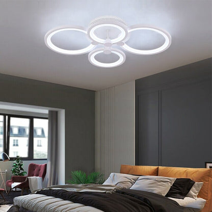 Stylish Round LED Ceiling Light with Remote Control