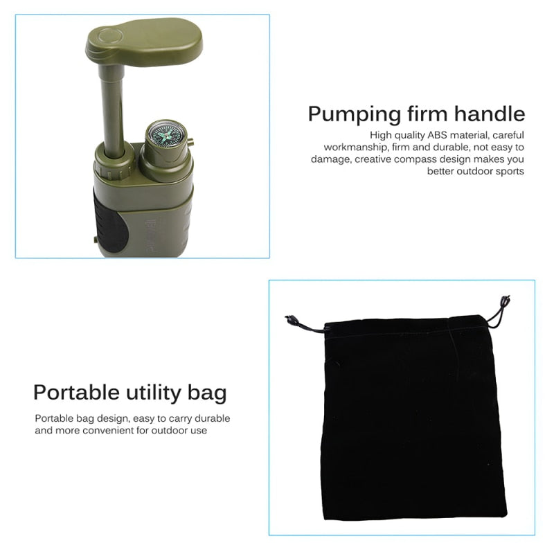 Compact Outdoor Water Filter Emergency Kit