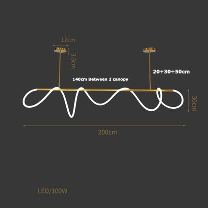 Modern Dimmable LED Ceiling Light Fixture