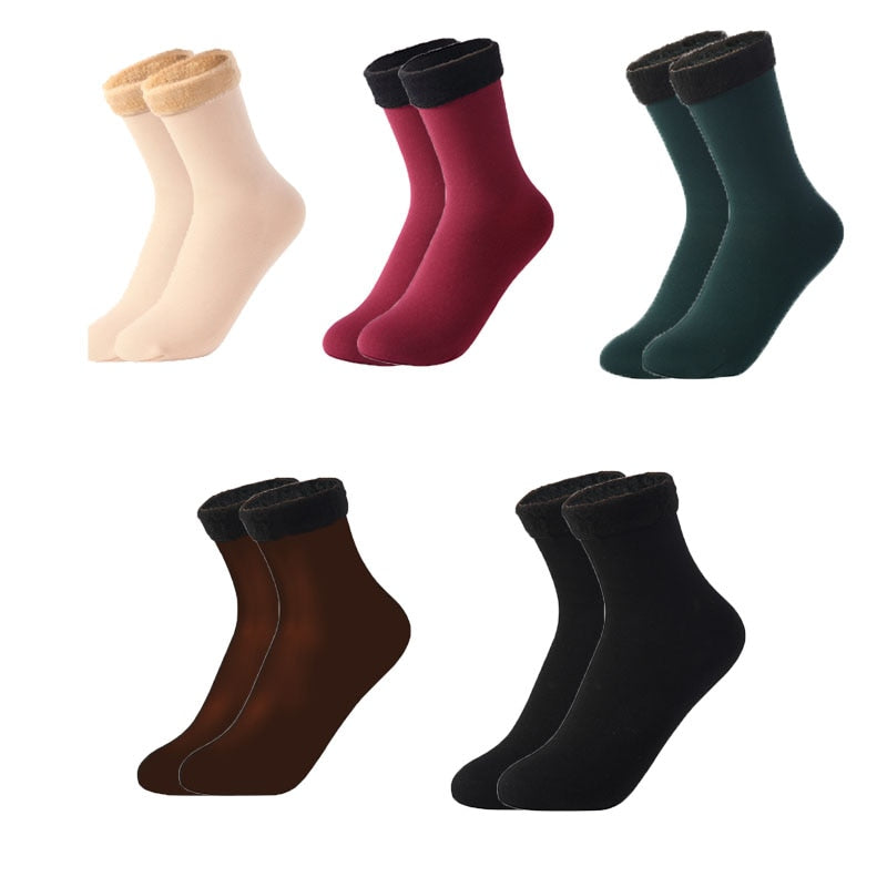 Cozy Thermal Warm Fleece Lined Socks
