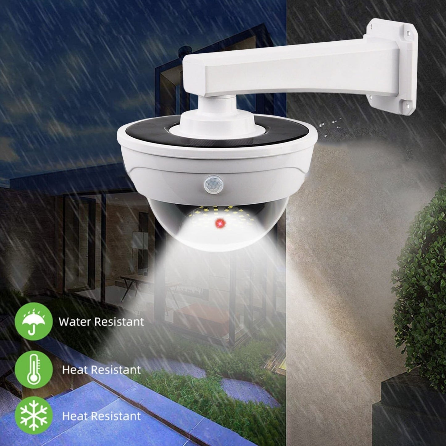 Durable Waterproof Solar Fake CCTV Camera