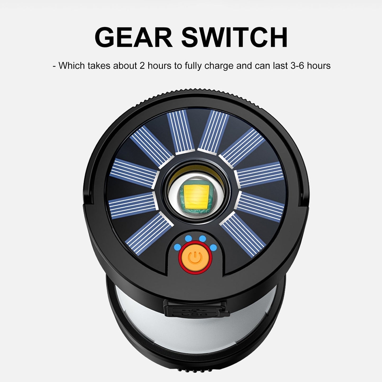Compact Solar Powered Outdoor Camping Lantern