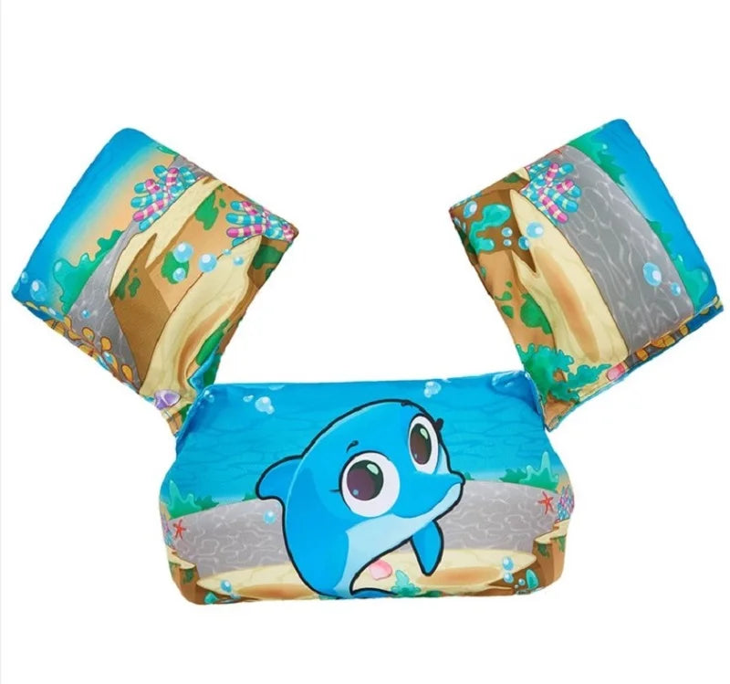 Kids Swim Vest with Arm Floats Adjustable Life Jacket