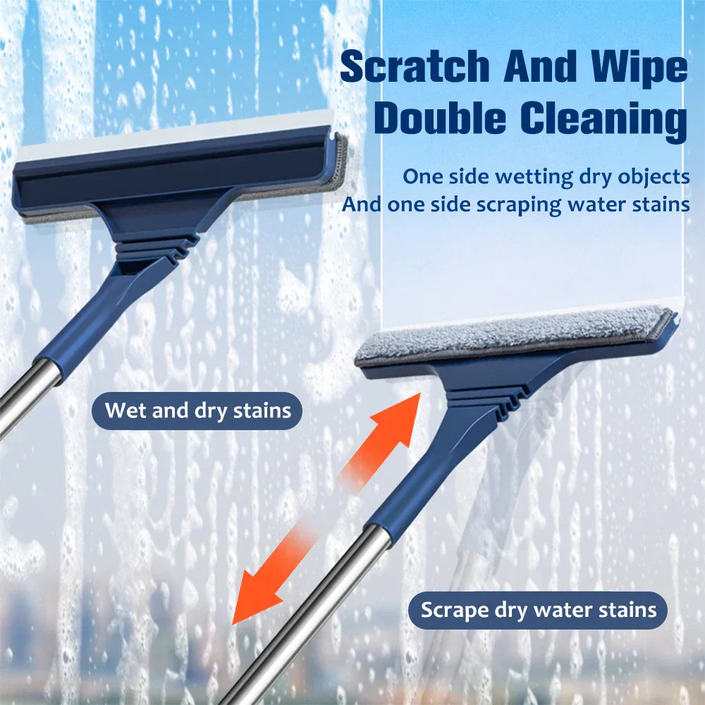 Long Reach Window Cleaning Tool Set with Extension Pole