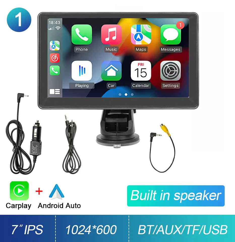 7 Inch Touch Screen Car Radio with GPS and WiFi