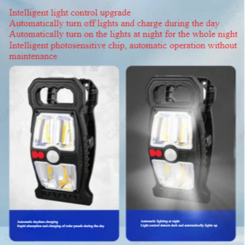 Green Solar Powered Outdoor Light Lamp
