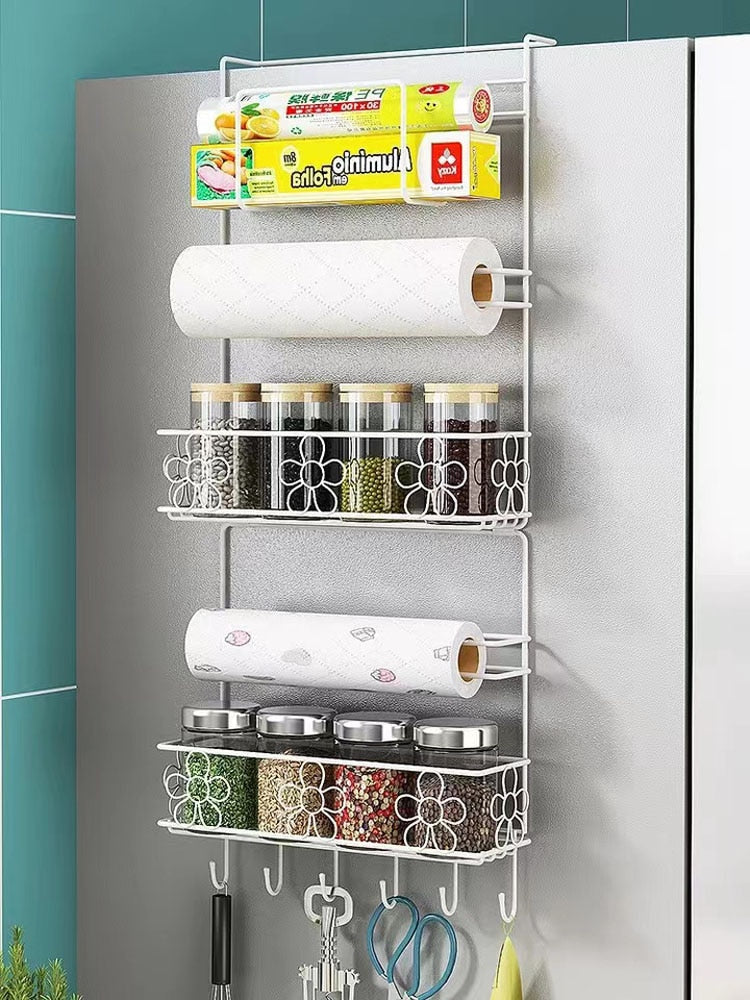 Compact Kitchen Fridge Storage Shelf