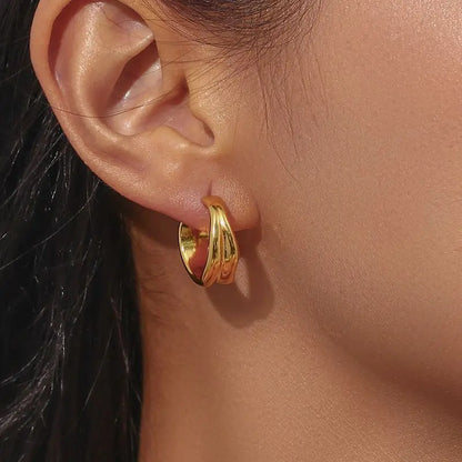 Simple Geometric Drop Earrings - Yeezlab