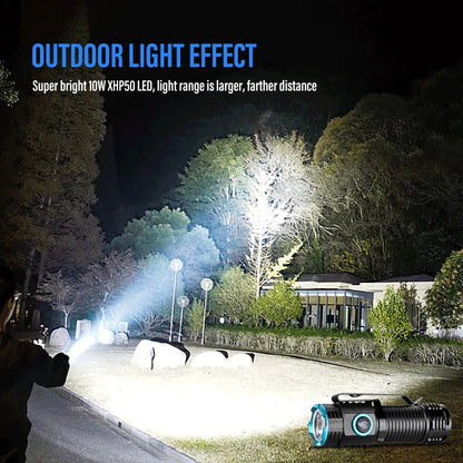 Compact Rechargeable LED Torch 1000 Lumens
