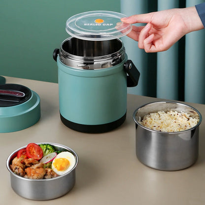Keeps Food Hot Cold Stainless Steel Lunch Box