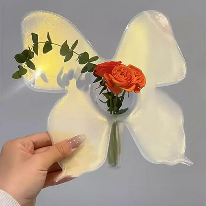 Elegant Clear Flower Vase Decoration