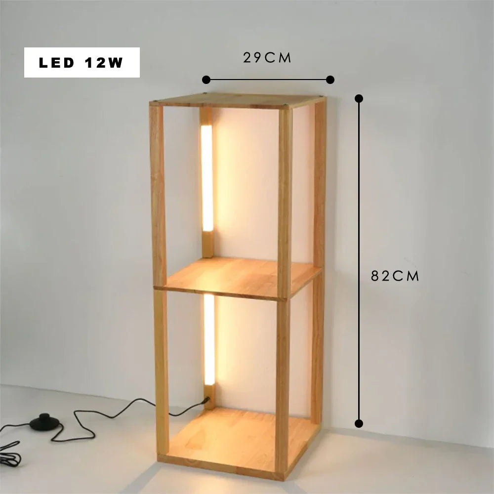 Reclaimed Wooden LED Shelf Light