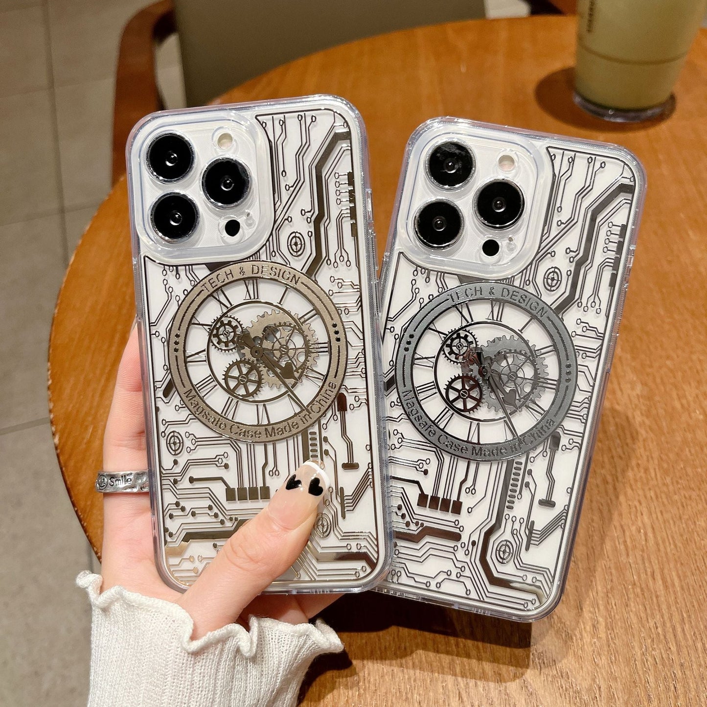 Clear Mechanical Magsafe iPhone Phone Case