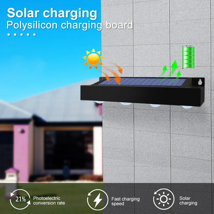 Bright Solar Powered Garden Lights 4-Pack Outdoor Set