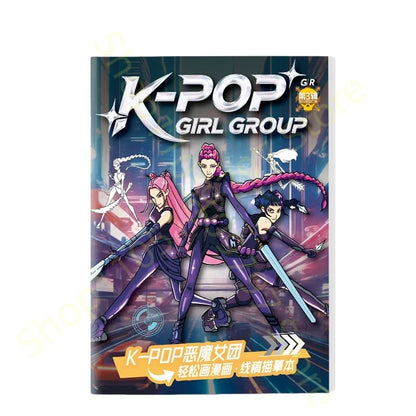 Fun Kpop Anime Manga Coloring Book for Kids