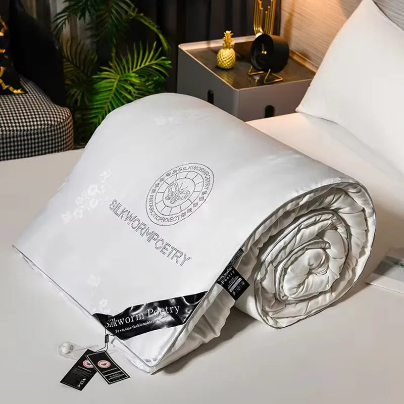 Luxurious Plum Silk Bedding Blanket - Luxicro