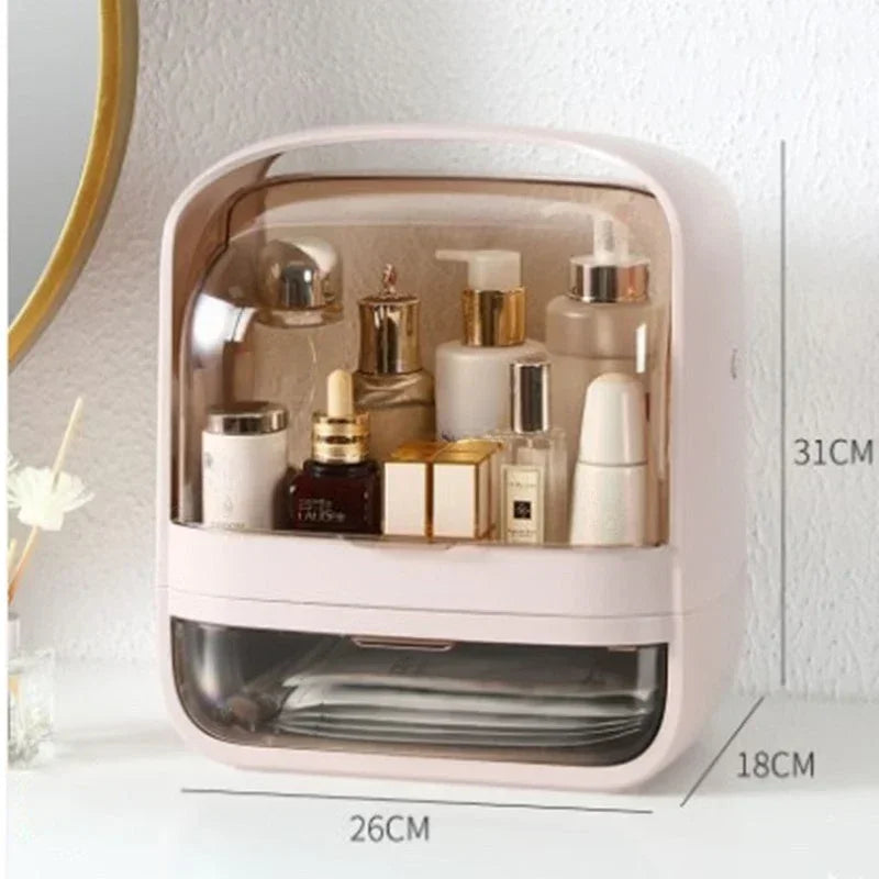 Compact Travel Makeup Case - Small Cosmetic Storage Box