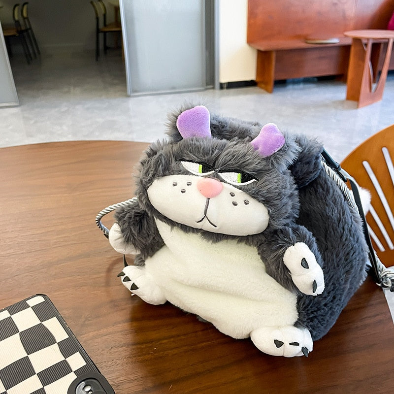 Cute Kitten Soft Shoulder Purse