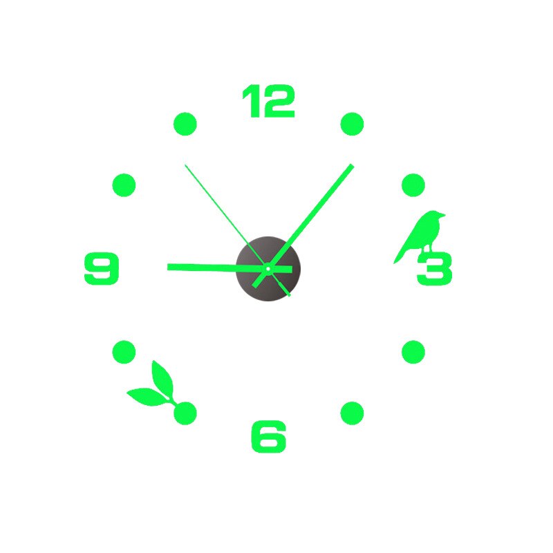 Modern 3D Glow Silent Wall Clock