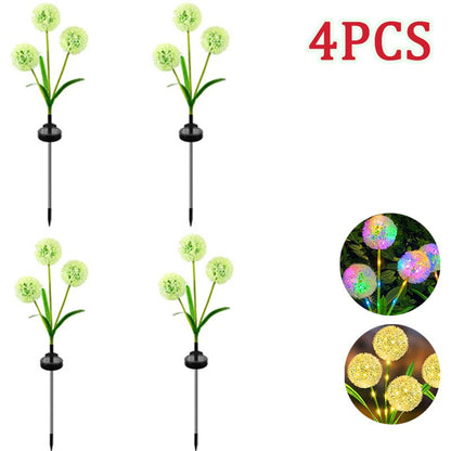 Bright Outdoor Solar Dandelion String Lights