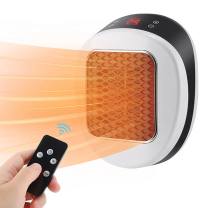 Fast Compact Electric Wall Heater with Remote - Luxicro