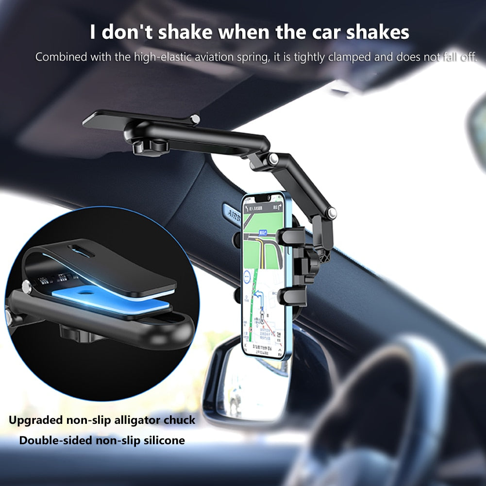 Adjustable Car Phone Holder Visor Mount