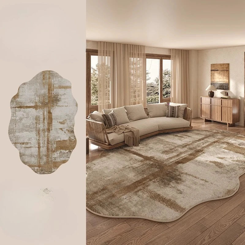 Plush Fuzzy Floor Rug Lamp for Living Room