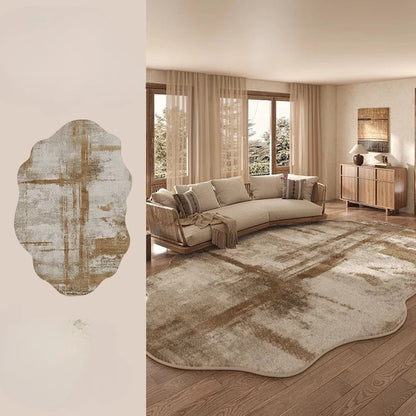 Plush Fuzzy Floor Rug Lamp for Living Room