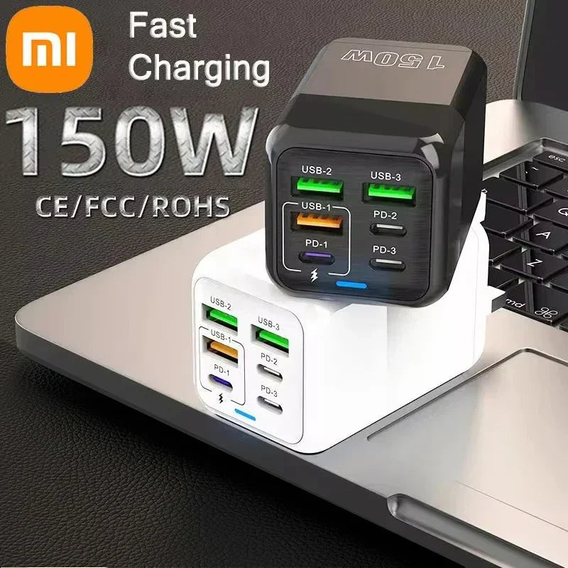 Fast 6-Port USB Charger Adapter for iPhone & Samsung - Luxicro