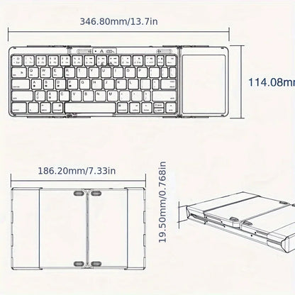 Portable RGB Wireless Compact Travel Keyboard