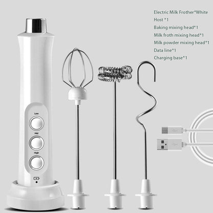 Compact 3in1 Electric Milk Frother Foam Machine - Luxicro