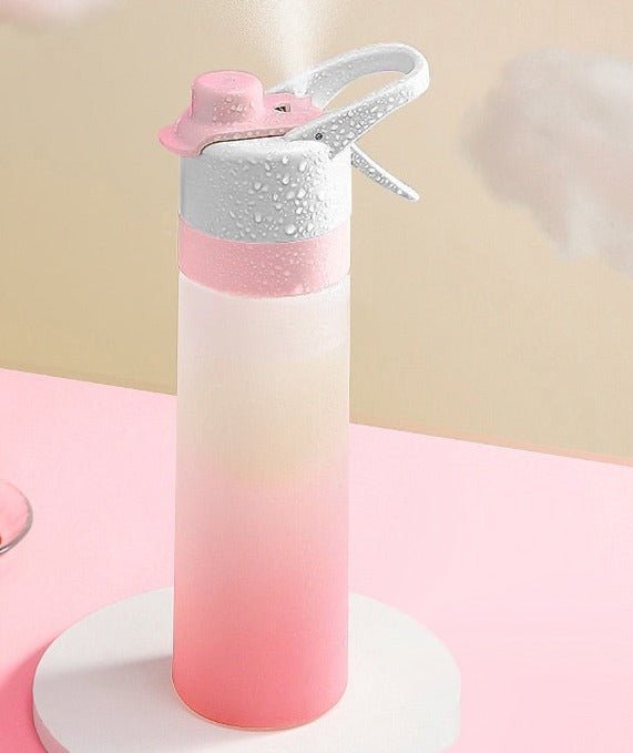 Compact Travel Spray Water Bottle 2-in-1