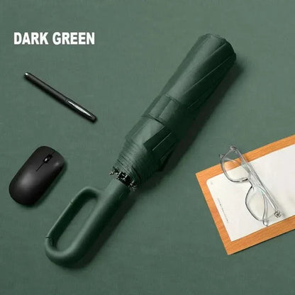 Compact Rain Umbrella with Sun Protection