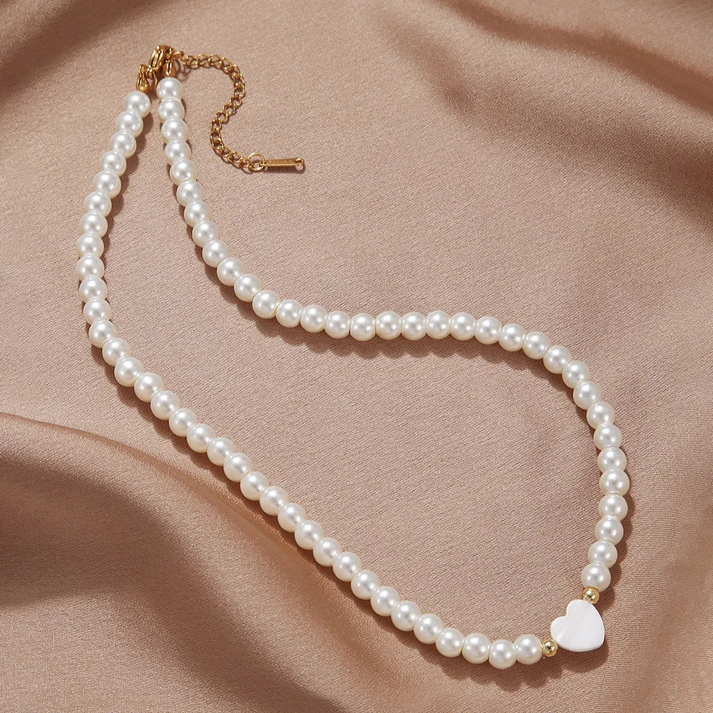 Classic Freshwater Pearl Heart Pendant