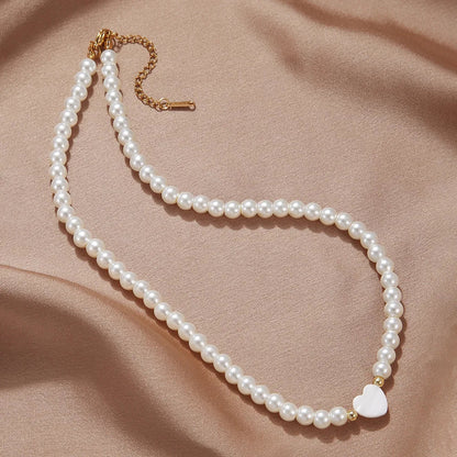 Classic Freshwater Pearl Heart Pendant