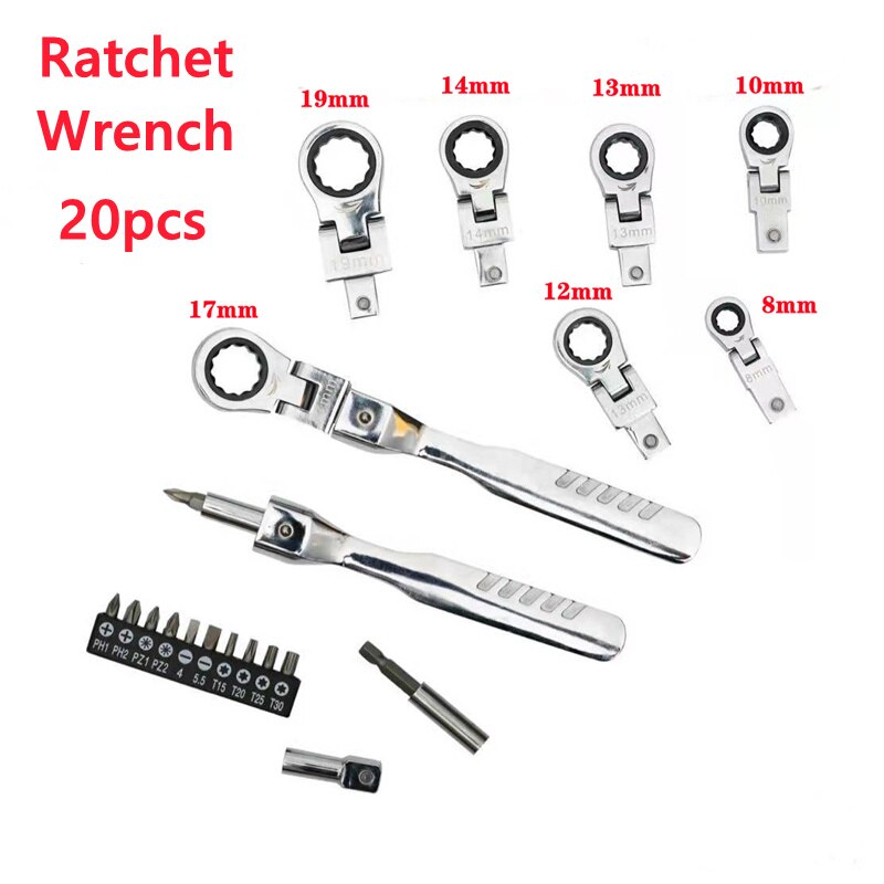 Professional 22-Piece Ratchet Tool Set