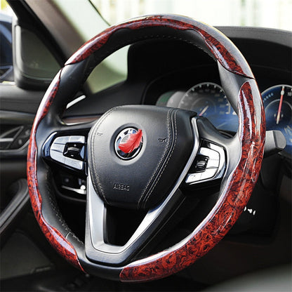 Rough Wood Grain Steering Wheel Wrap