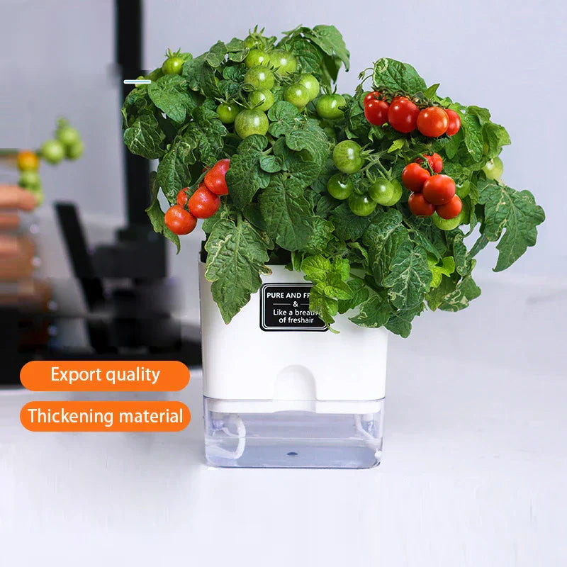 Automatic Self Watering Indoor Plant Pot with Moisture Meter