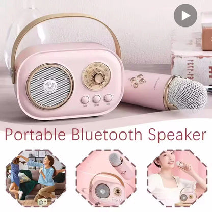 Compact Wireless Bluetooth Speaker with Mic and FM Radio - Luxicro