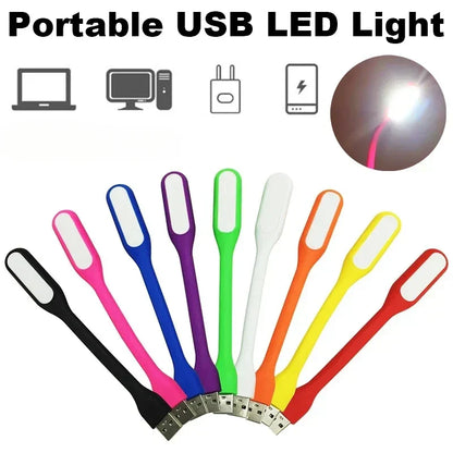Compact Adjustable LED Table Lamp with USB Charging