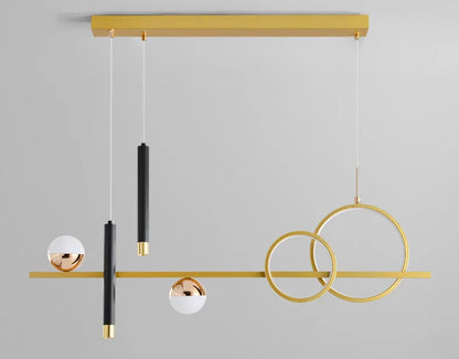 Sleek Slim LED Pendant Light with Remote Dimmer Control