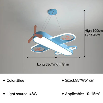 Airplane Shaped Modern LED Lighting Fixture