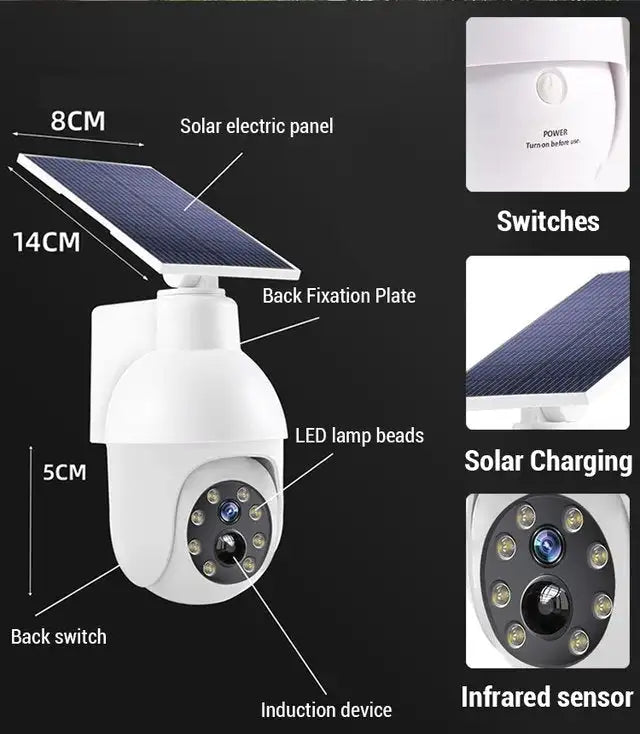 Outdoor Dummy Security Camera with Motion Detector