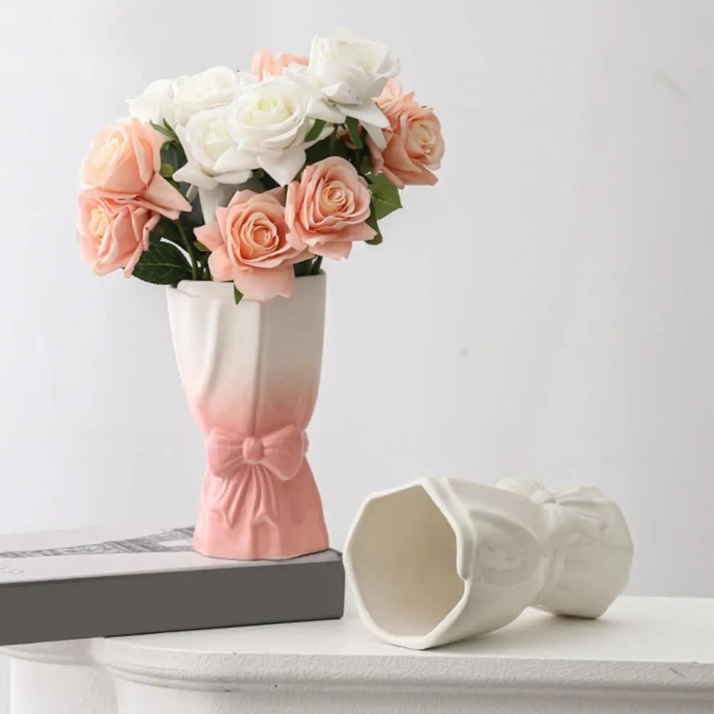 Beautiful Flower Ceramic Office Vase - Luxicro