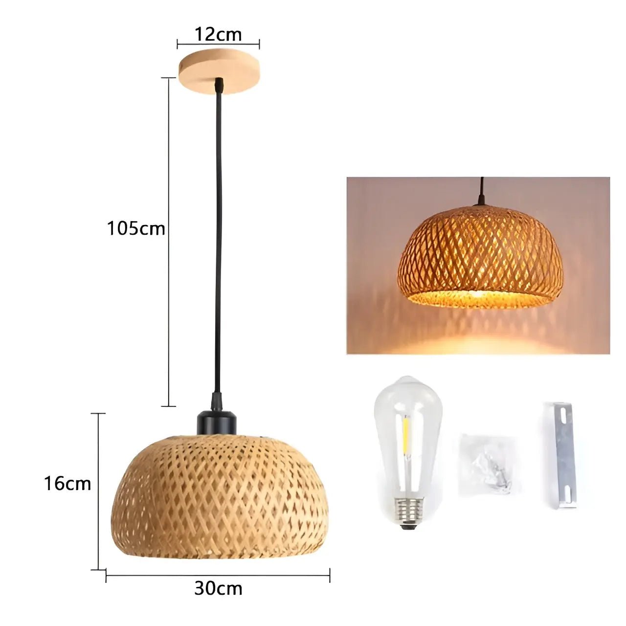 Elegant Braided Hanging Light