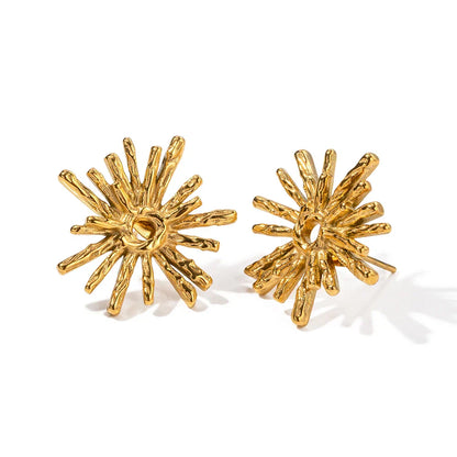 Tiny Glitter Ball Stud Earrings