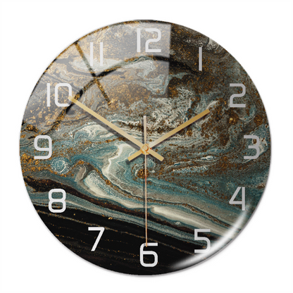 Elegant Silent Marble Wall Clock